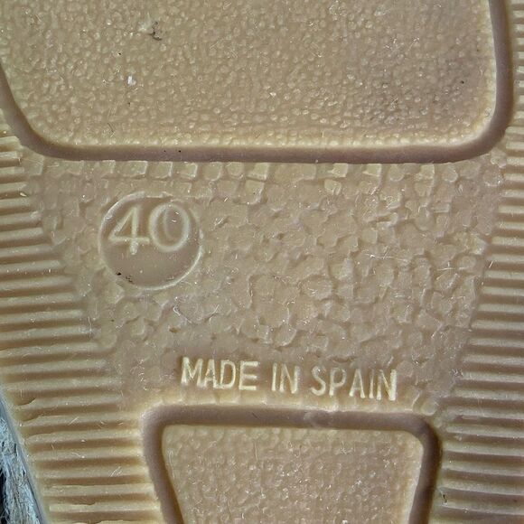 Andre Assous Snake Print Leather Wedge Espadrilles Summer Tan Sandal Sz US 9.5 - Picture 11 of 11